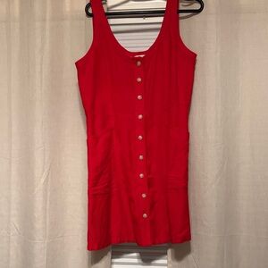 LOFT Vibrant Red Sleeveless Top